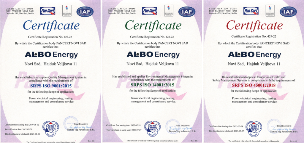 Albo Certificate